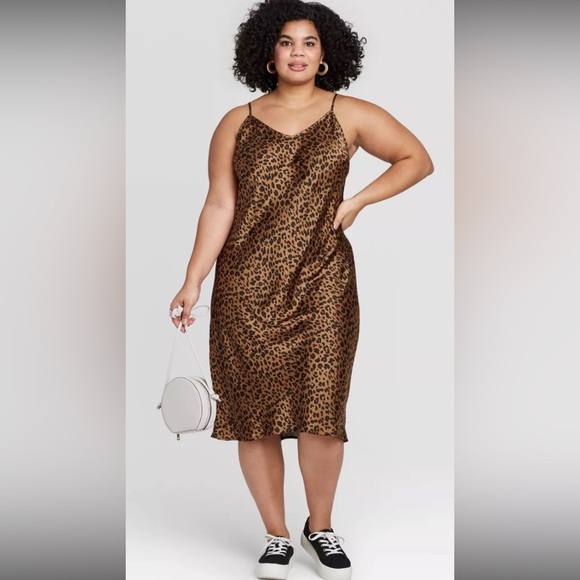 a new day Dresses & Skirts - A new day leopard slip dress
